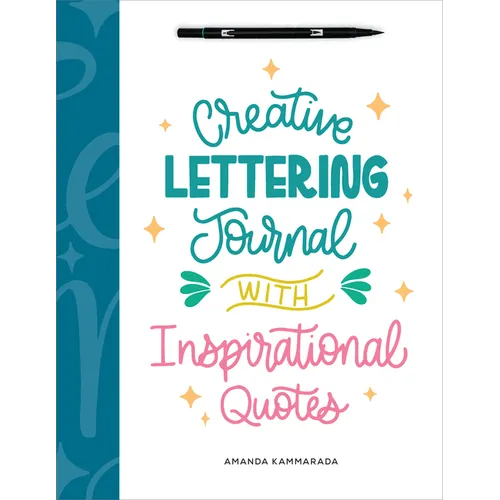 Creative Lettering Journal with Inspirational Quotes - Paperback