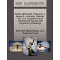Walter McDonald, Petitioner, V. James A. Johnston, Warden, Etc. U.S. Supreme Court Transcript of Record with Supporting Pleadings