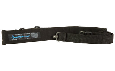 Blue Force Gear Vickers -  Padded 2-Point Combat Sling -  Push Button Swivels -  54" with Adjuster Tightened -  Black -  1.00" Webbing