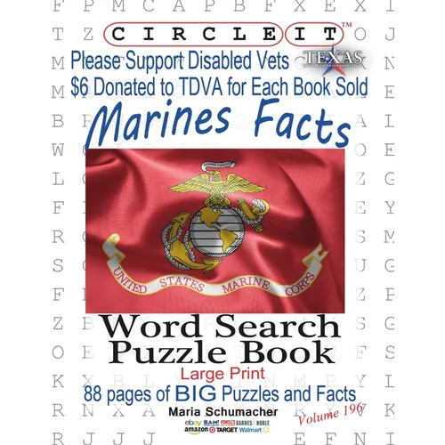 Circle It, US Marine Corps Facts, Word Search, Puzzle Book - Paperback