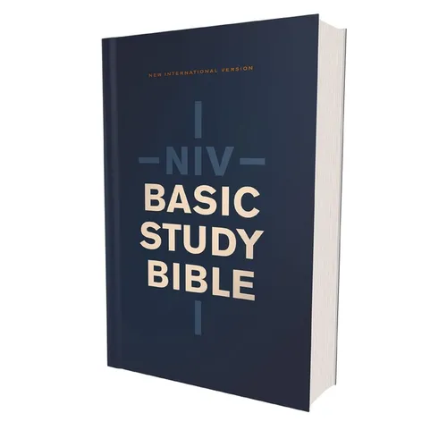 Niv, Basic Study Bible, Economy Edition, Paperback, Blue, Red Letter - Paperback
