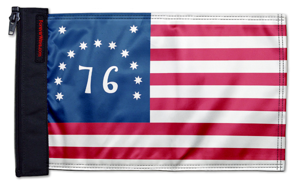 Bennington 12"x18" Forever Wave Flag for Boats