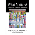 What Matters?: Economics for a Renewed Commonwealth - Paperback