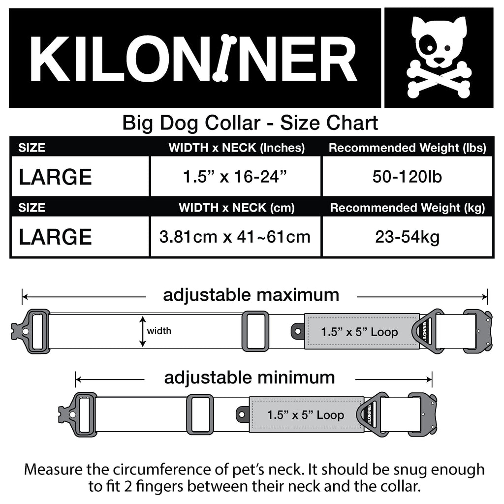 K9R - BCH Heavy Duty Big Dog Collar | Kiloniner