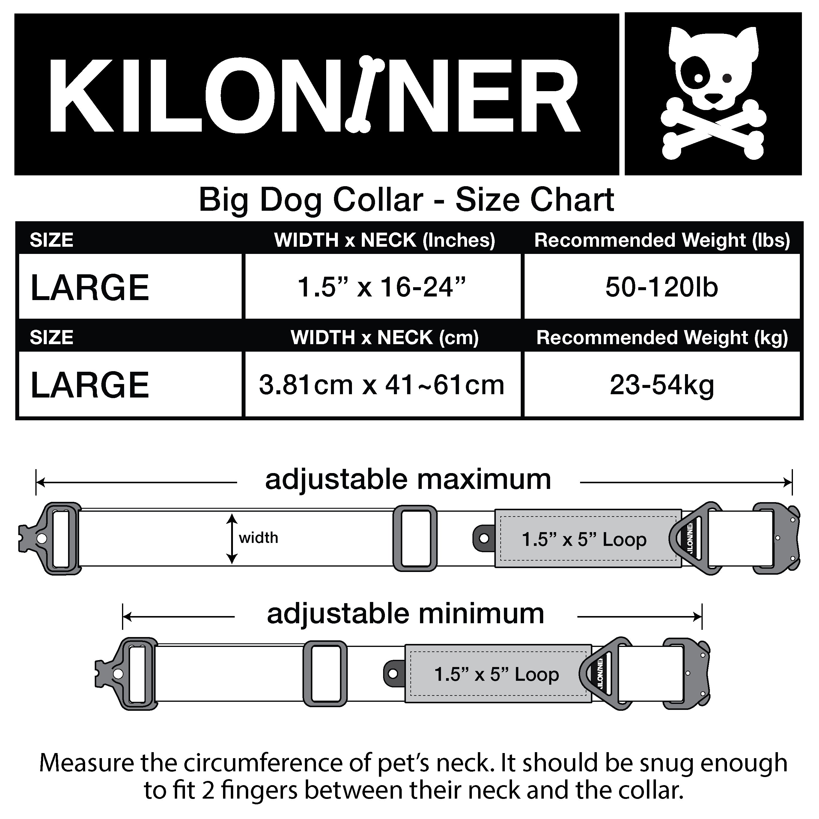 K9R - BCH Heavy Duty Big Dog Collar | Kiloniner