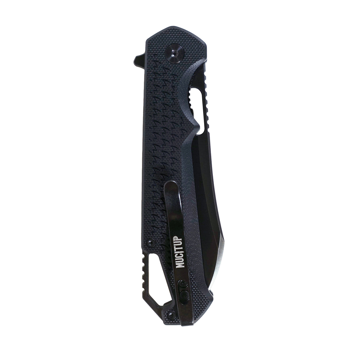MUCITUP Ceros Blackout Edition – D2 DLC Rhino-Horn Blade | G10 Handle | Liner Lock EDC