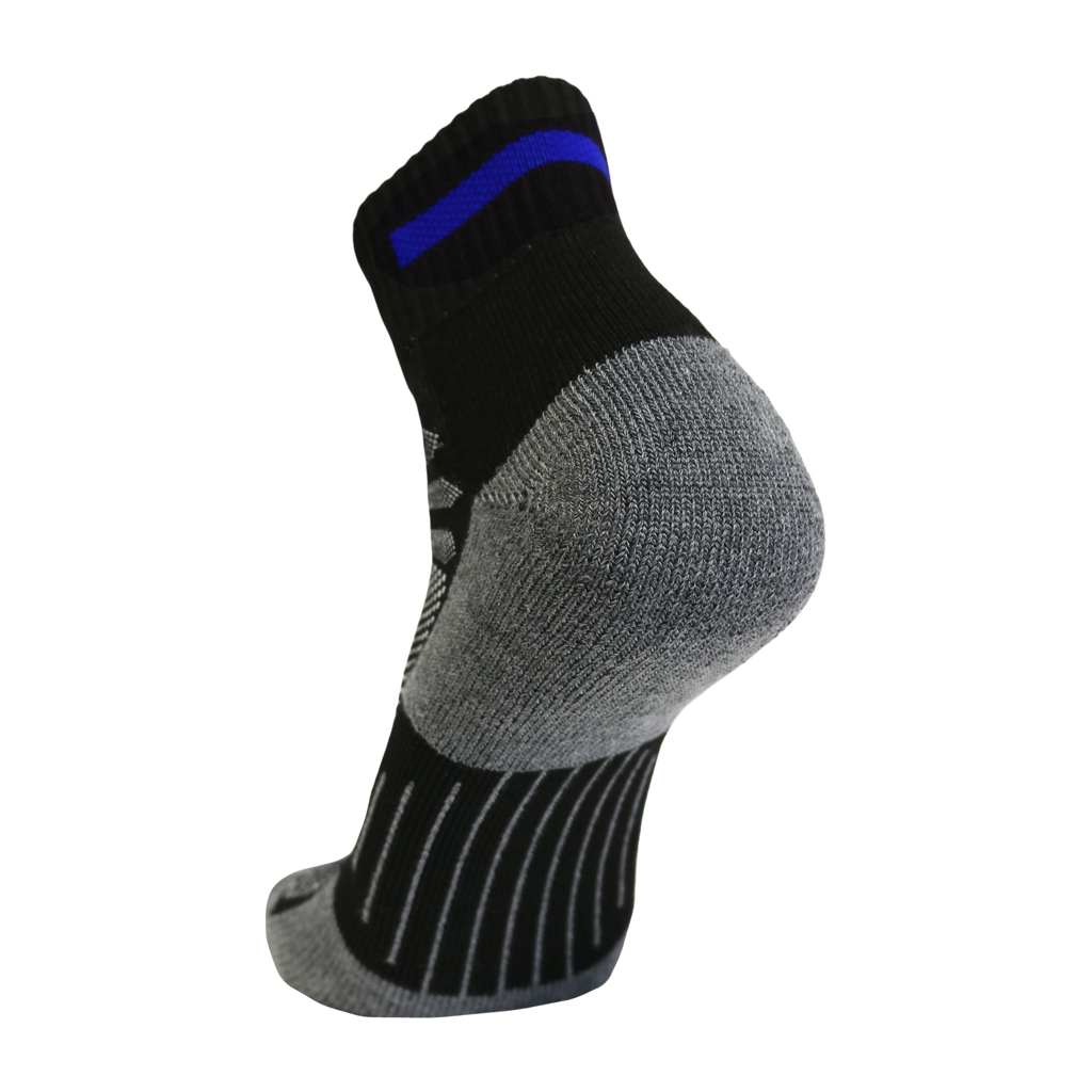 Blue Line Quarter Sock