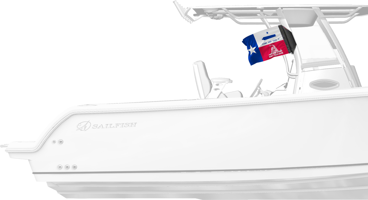 State Flag Texas Don't Tread 12"x18" Forever Wave Flag for Boats