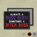 Boss B*tch, B*tch Boss Funny Morale Patch | Made in USA | VELCRO® Brand Hook Backing