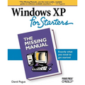 Windows XP for Starters: The Missing Manual - Paperback