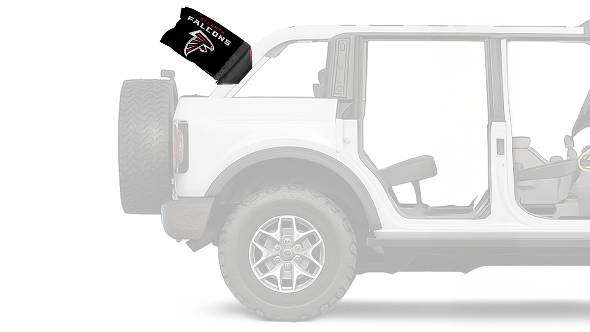Atlanta Falcons 11"x17" Forever Wave Flag for Bronco