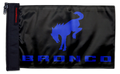Bucking Bronco 12"x18" Forever Wave Flag for Jeep Wrangler YJ 1986-1995