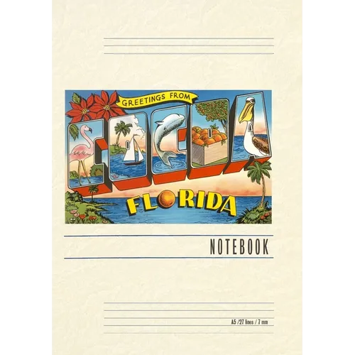Vintage Lined Notebook Greetings from Cocoa, Florida