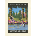 Vintage Lined Notebook Greetings from Wyoming
