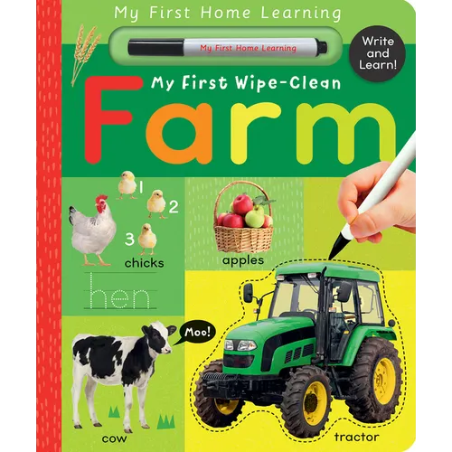 My First Wipe-Clean Farm: Write and Learn! - Board Book