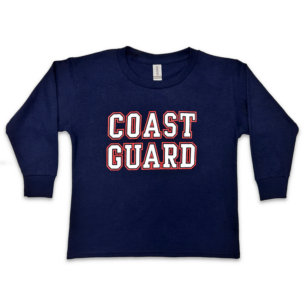 Coast Guard Youth Bold Core Long Sleeve T-Shirt (Navy)