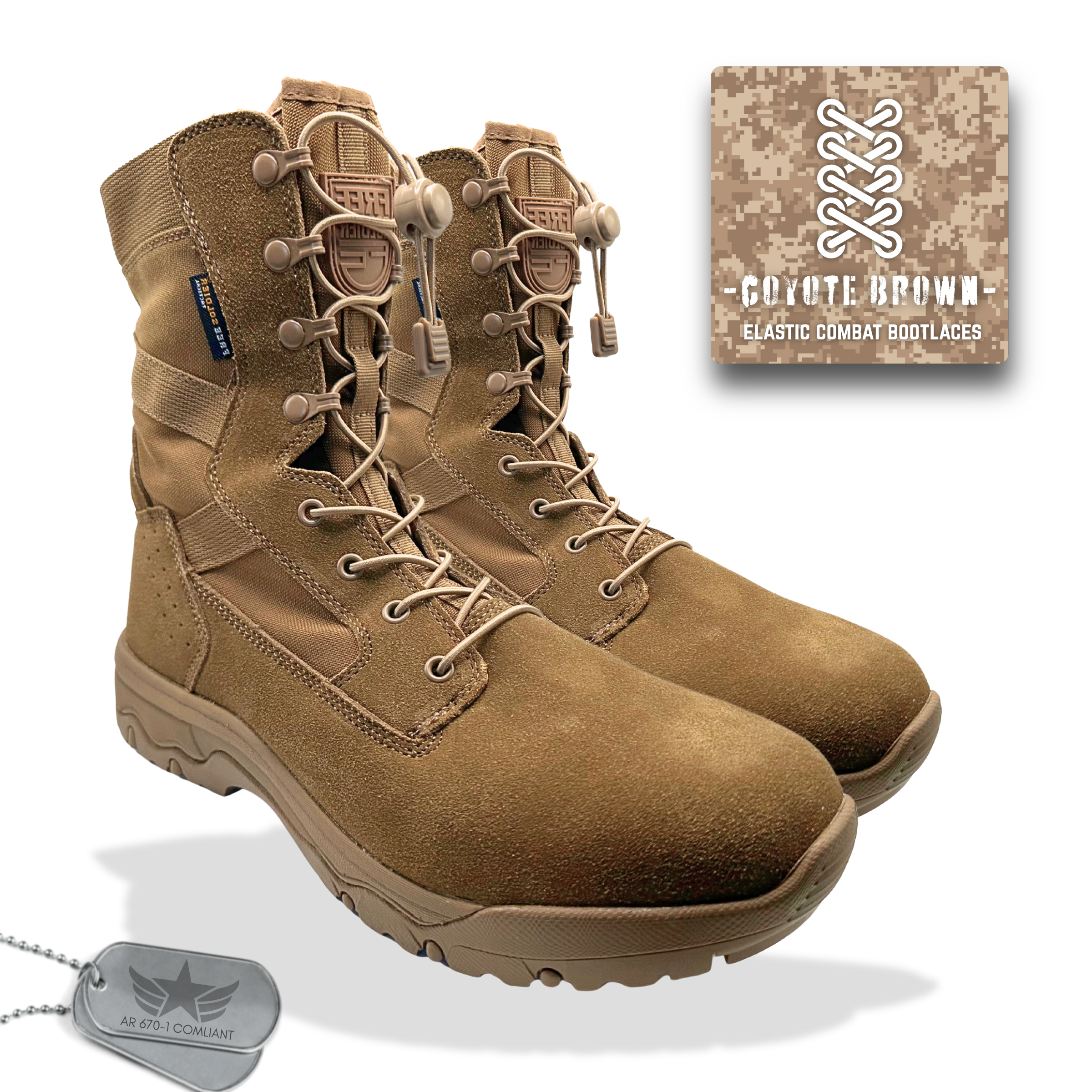 Elastic Combat Bootlaces