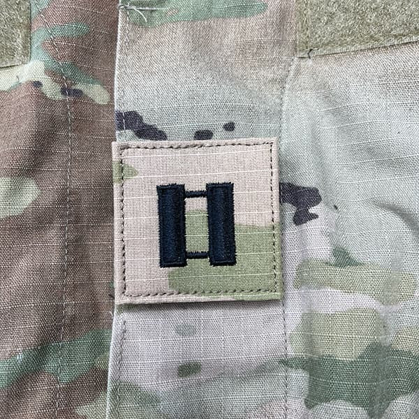 CPT Captain Army Rank OCP Patch with Hook Fastener - Pair