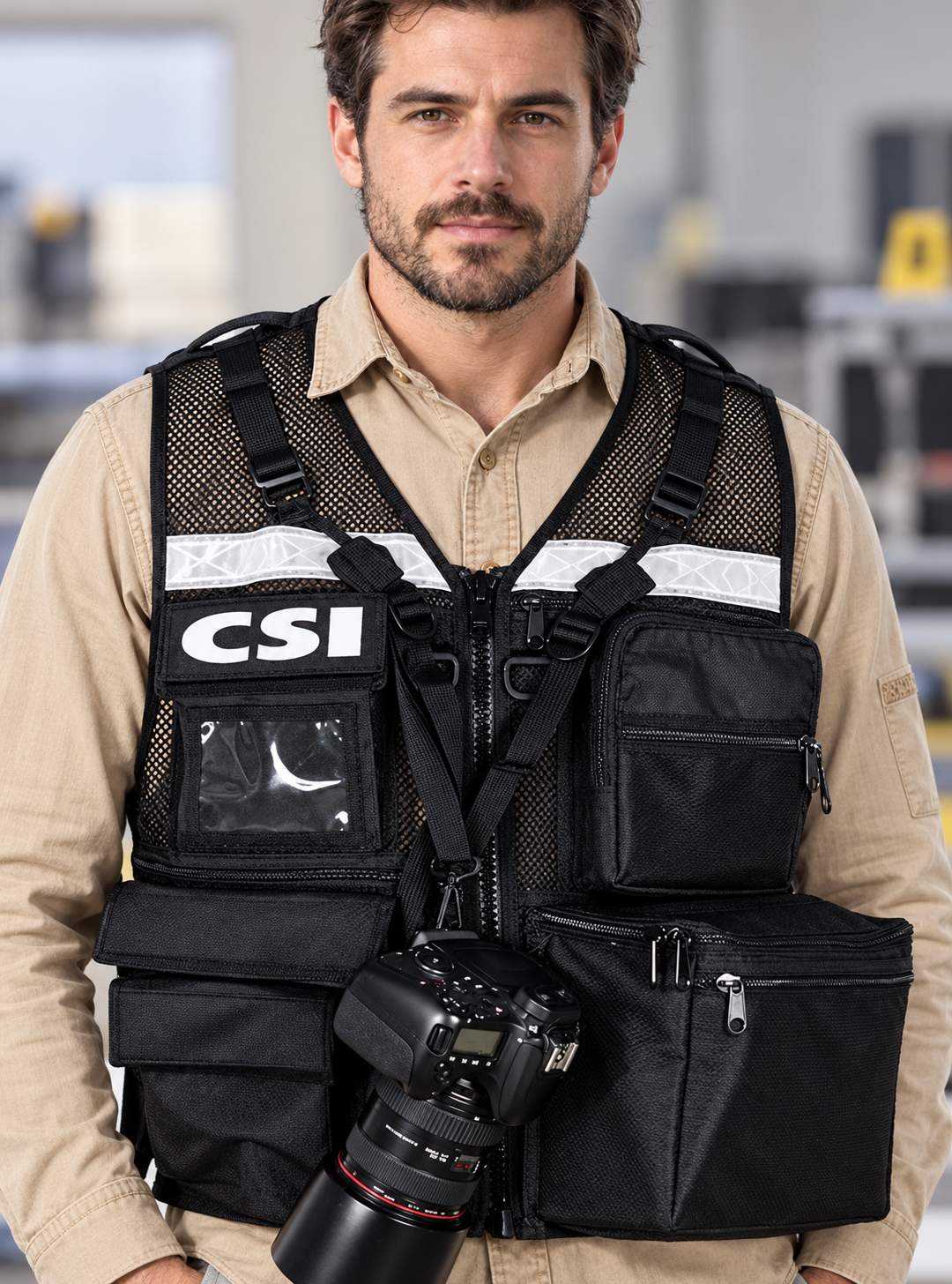 Black Mesh CSI Vest