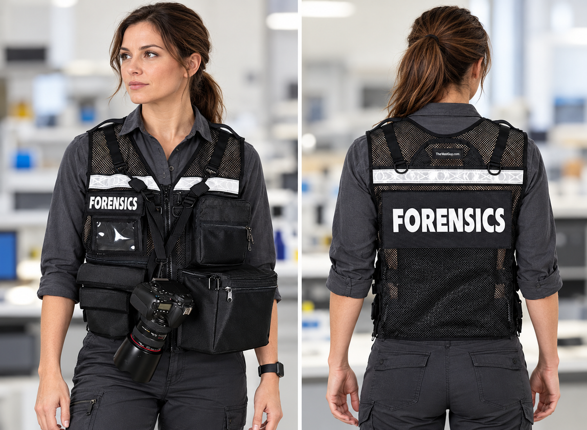 Black Mesh CSI Vest