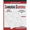 Samurai Sudoku: 500 Hard Sudoku Puzzles Overlapping into 100 Samurai Style - Paperback