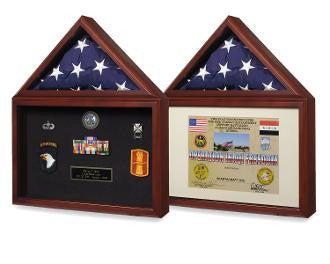 Capitol Flag Presentation Case with Display Shadow Box - 5'x9.5' Flag