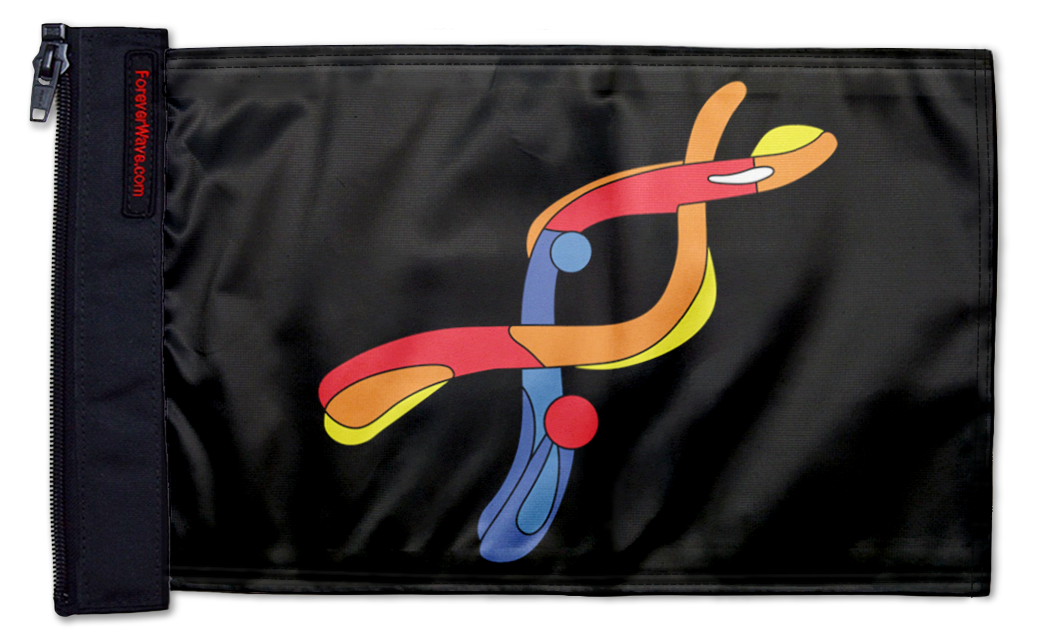 DYRK1A 12"x18" Forever Wave Flag for Jeep Wrangler LJ 2003-2006