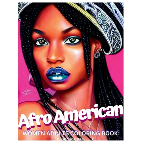 Afro American Women Adults Coloring Book - Paperback