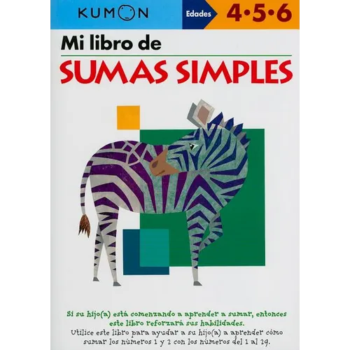 Kumon Mi Libro de Sumas Simples - Paperback