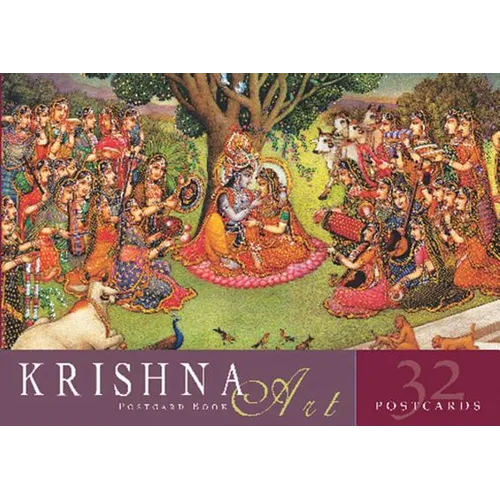 Krishna Art Postcard Book - Paperback