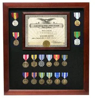 Military Discharge Certificate Frames - Walnut