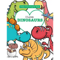 I Love Dinosaurs ( Crazy Colouring For Kids) - Paperback