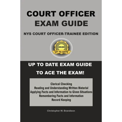 NYS Court Officer-Trainee Exam Guide - Paperback