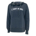 Coast Guard Ladies Distressed Arch Hood (Washed Navy)