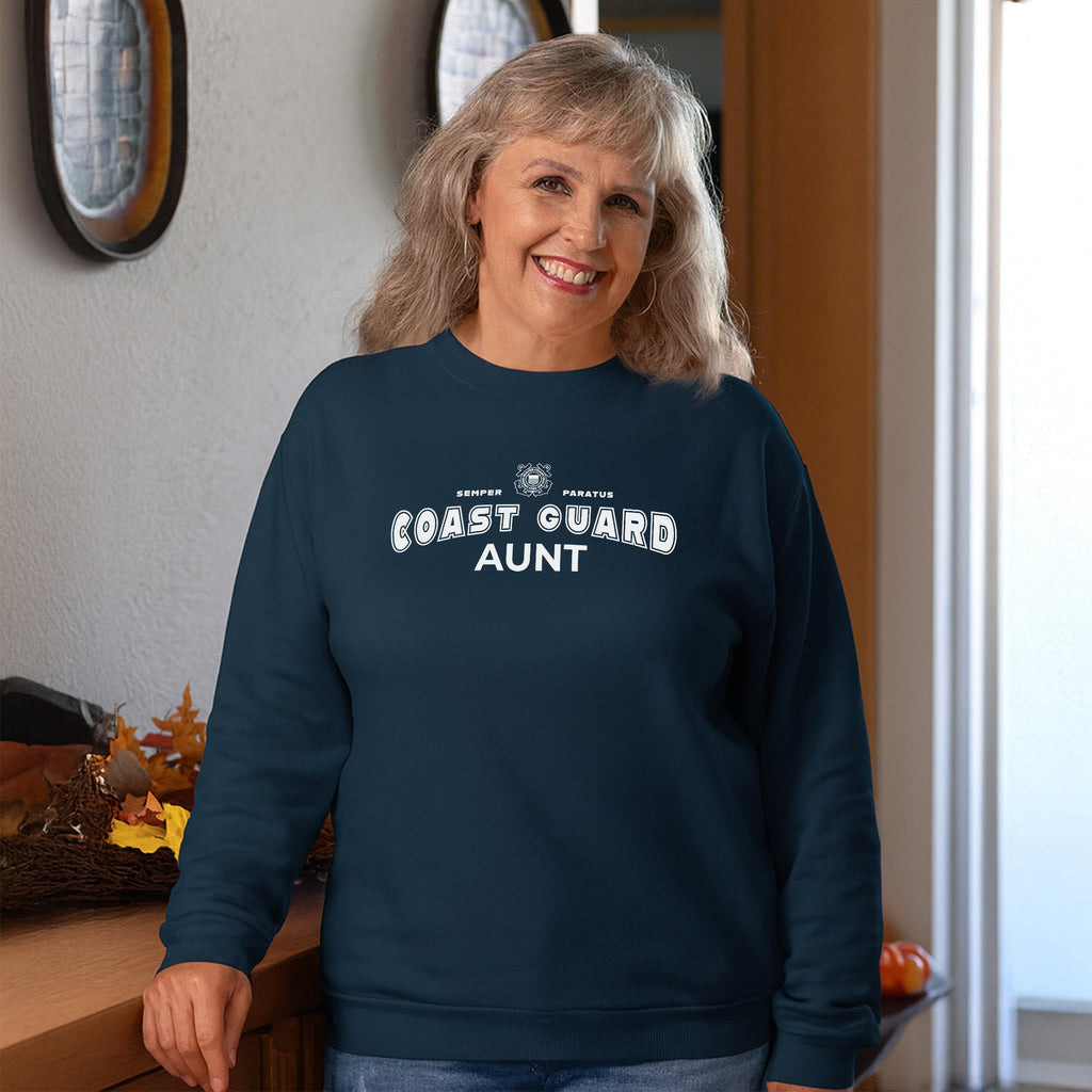 Coast Guard Aunt Crewneck (Navy)