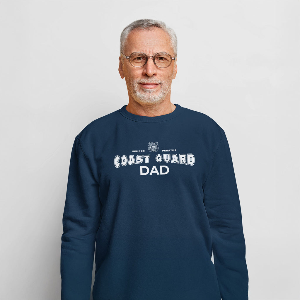Coast Guard Dad Crewneck (Navy)