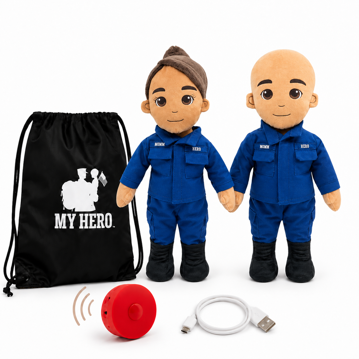 Coast Guard Daddy Doll | Military Doll | Recordable Gift