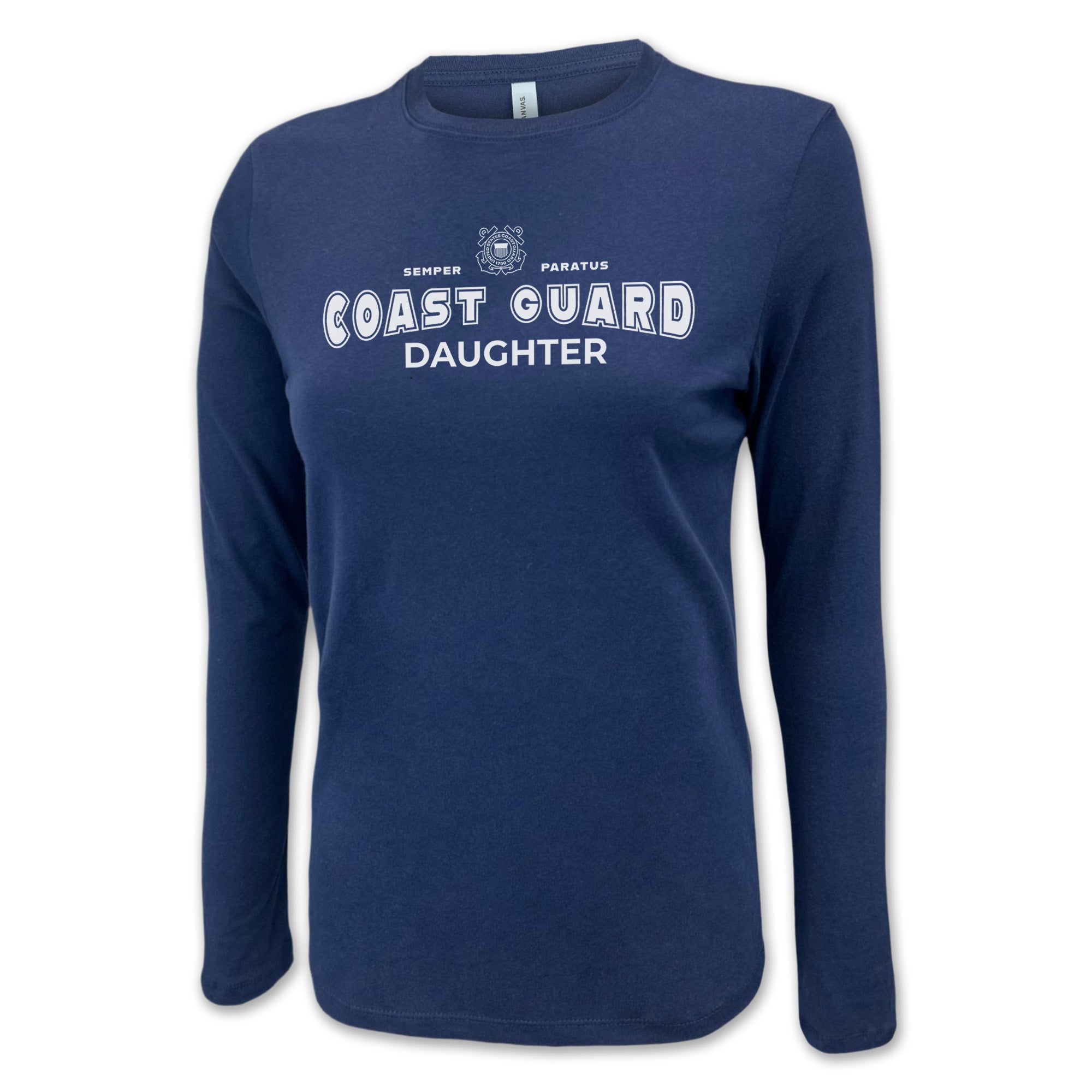 Coast Guard Daughter Women's Long Sleeve T-Shirt (Navy)