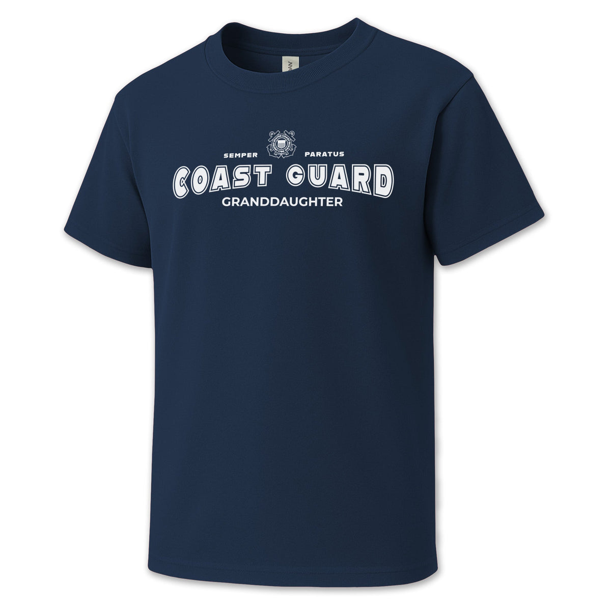 Coast Guard Granddaughter Youth T-Shirt (Navy)
