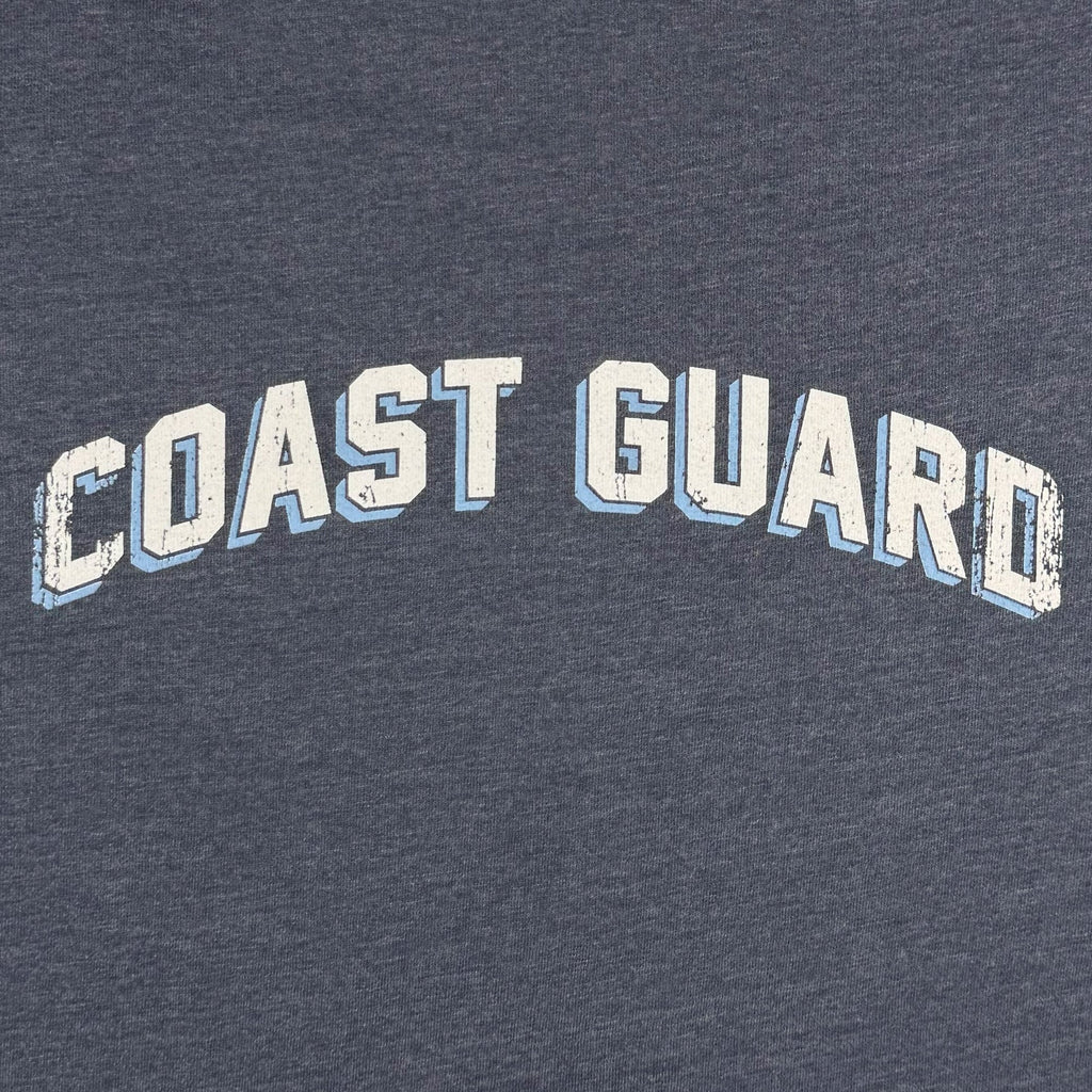 Coast Guard Ladies Distressed Arch Hood (Washed Navy)