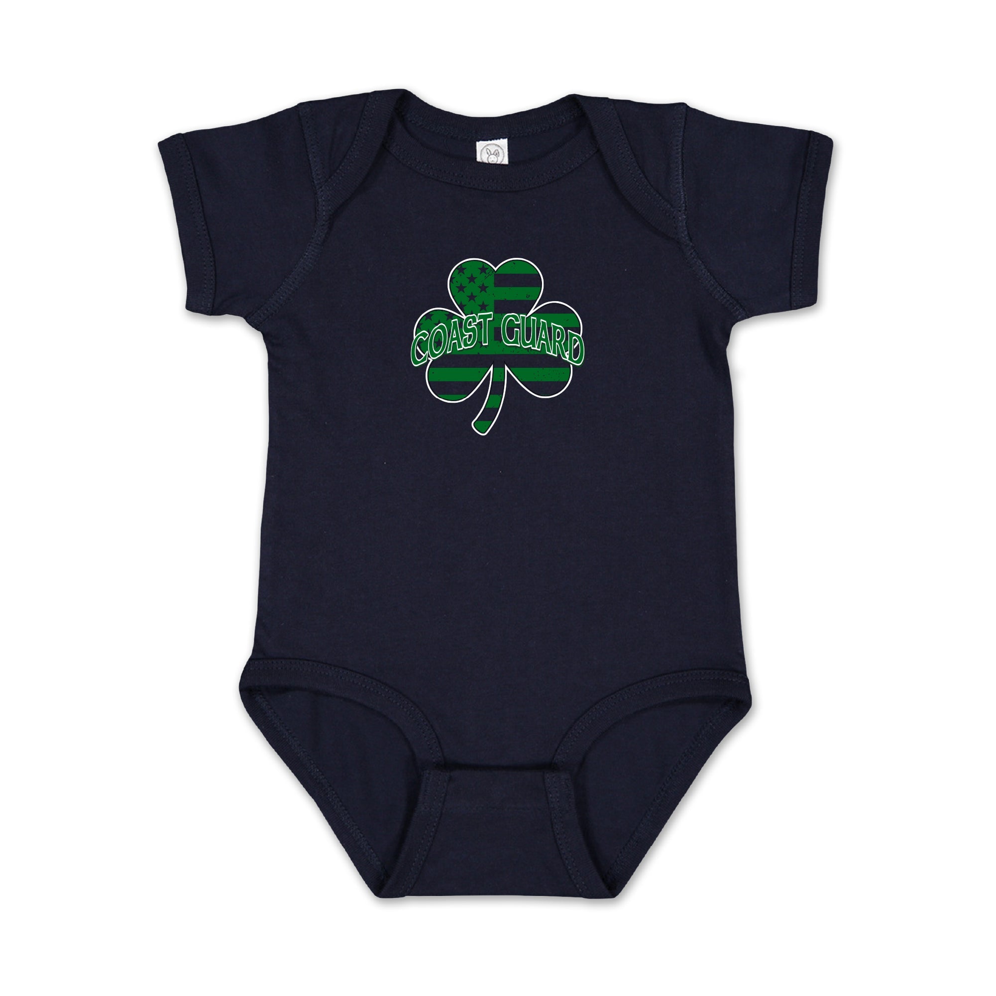 Coast Guard Shamrock Infant Romper