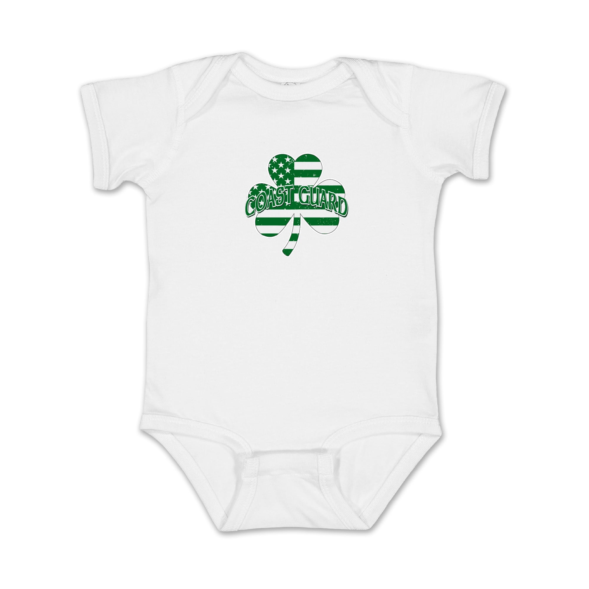 Coast Guard Shamrock Infant Romper