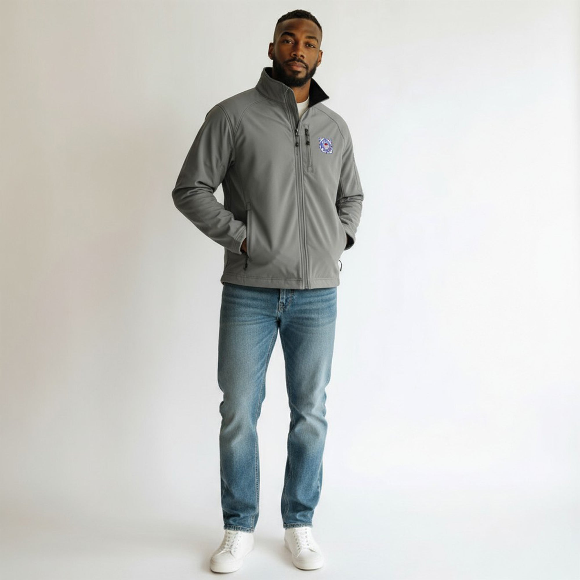 Coast Guard Soft Shell Jacket (Silver)