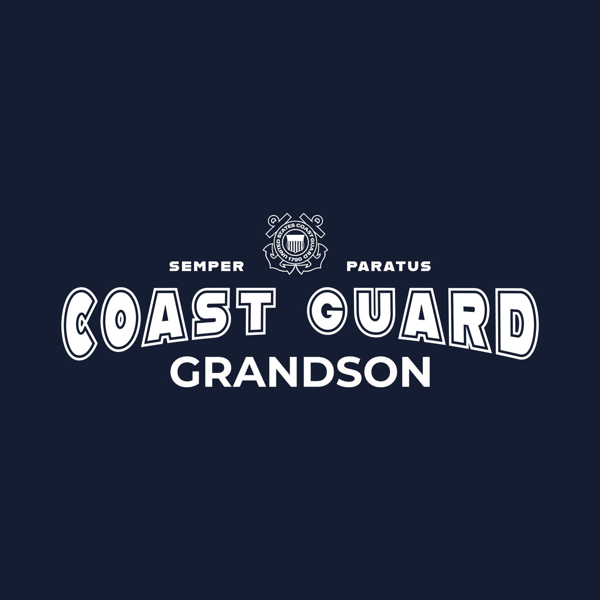 Coast Guard Grandson Crewneck (Navy)