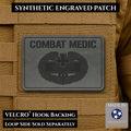 Army Combat Medic Morale Patch, 2x3" | Made in USA | VELCRO® Brand Hook Backing