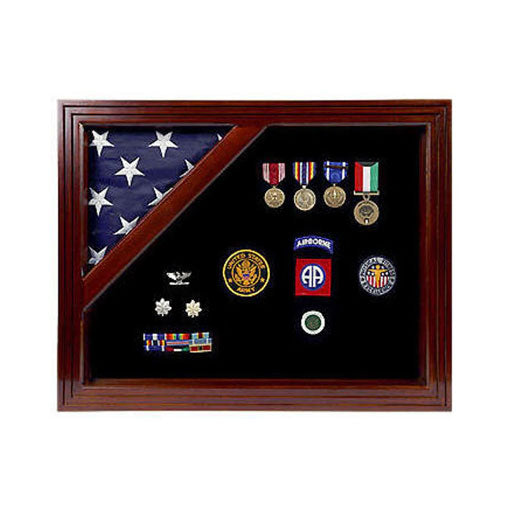 Military Award Shadow Box with Display Case