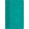 CSB Large Print Personal Size Reference Bible, Teal Leathertouch, Indexed - Imitation Leather