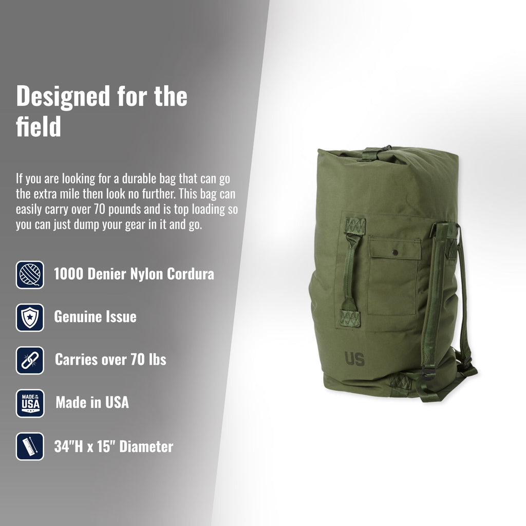 Top Loading Duffle Bag - OD -  Used