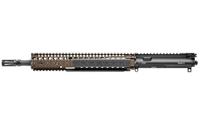 Daniel Defense M4A1 Upper Receiver |  223 Remington/5.56 NATO |  14.5" Barrel (16" OAL with Pinned Brake) |  Carbine-Length Gas System |  1:7 Twist |  M4 12.0 Rail |  Flat Dark Earth Finish |  Fits AR-15