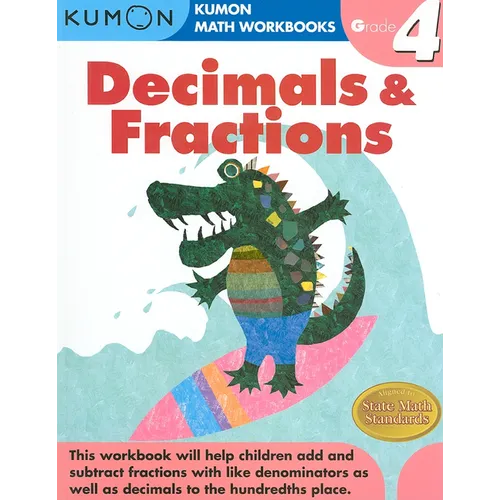 Kumon Grade 4 Decimals & Fractions - Paperback
